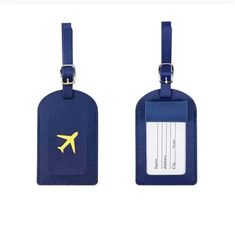 Stamped Leather Luggage Tag